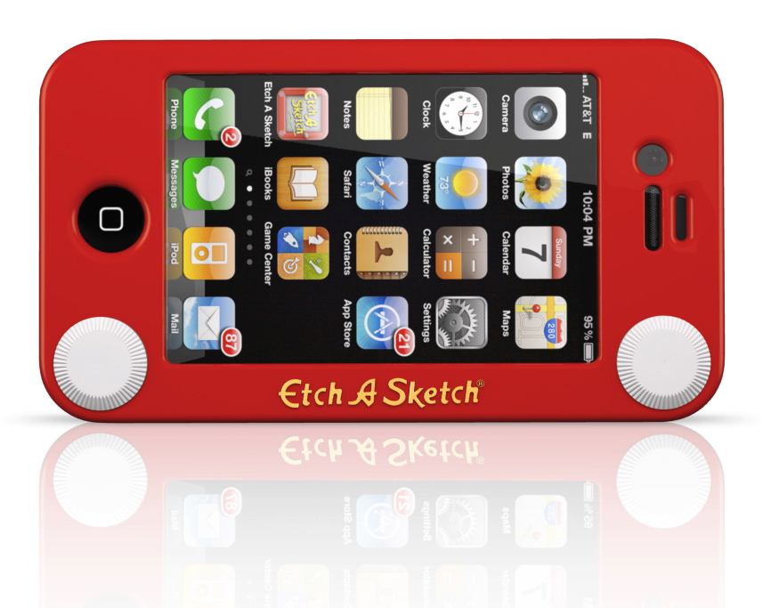 Etch A Sketch Iphone 4/4S Case - Click Image to Close